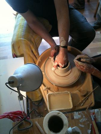 In the pottery