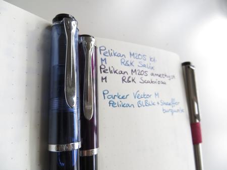 pens and writing