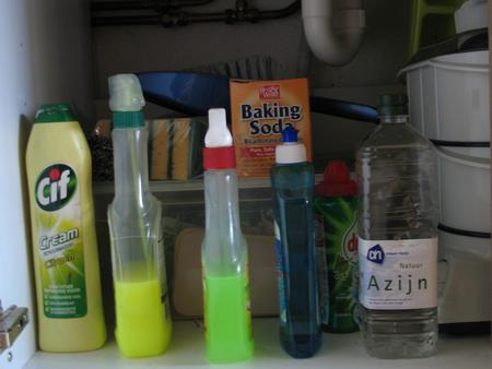 Cleaning supplies.