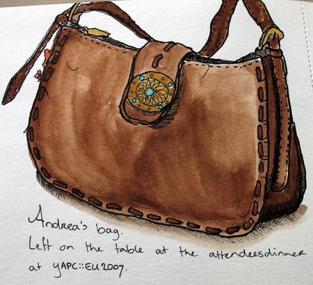 Andrea's bag.