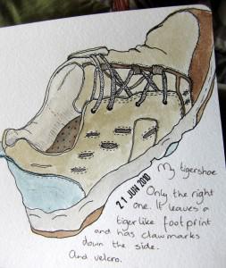 Drawing of my right shoe