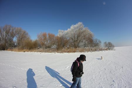 Frozen IJsselmeer