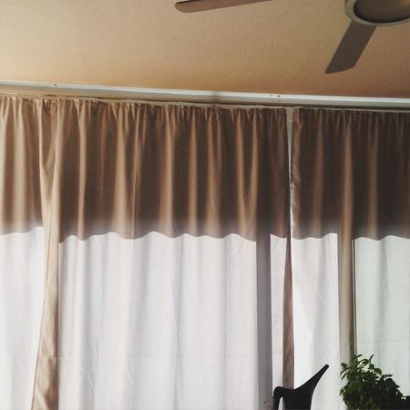 I have curtains! #day54 #diy